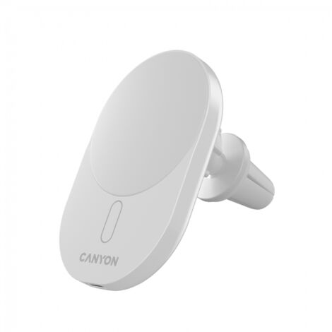 Cargador magnético para coche CANYON OnGrip 105 Qi2 de 15 W, color blanco (1/5)