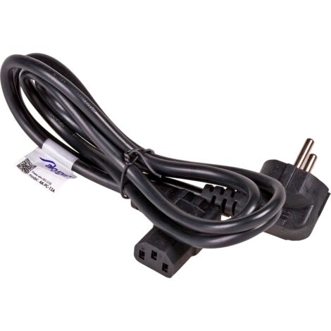 Cable de alimentación ATX AKYGA AK-PC-12A de 3 pines para ordenador, en ángulo IEC C13 CEE 7/7, 3 m (1/2)