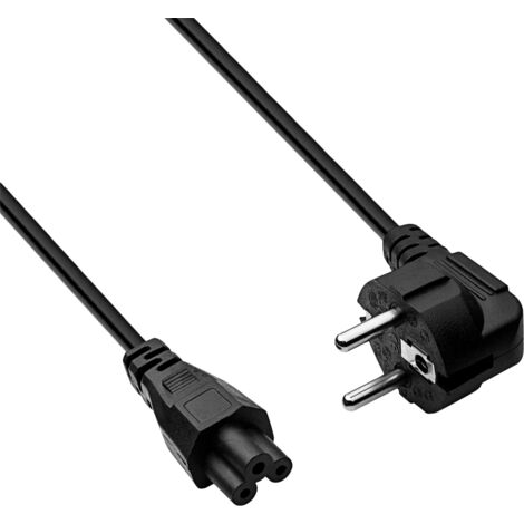 Cable de alimentación para portátil AKYGA AK-NB-01A trébol CCA CEE 7/7 / IEC C5 1,5 m (1/5)