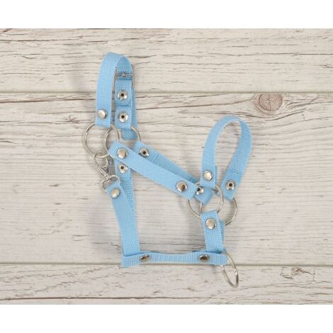 Cabestro Ajustable Para Hobby Horse SKIPPI Con Riendas Y Fundas De Forro Polar Intercambiables – Azul Claro, Talla única