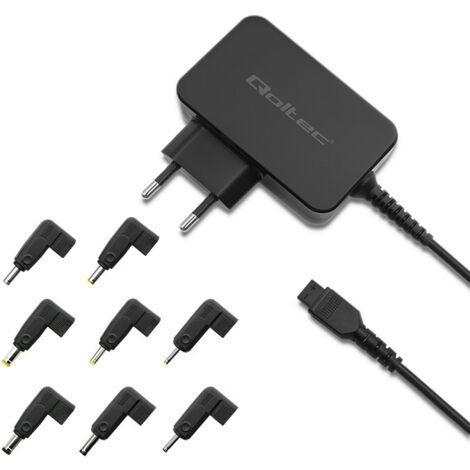 Adaptador de corriente universal para portátil Qoltec de 30 W Automático Multienchufe 8 enchufes (1/5)