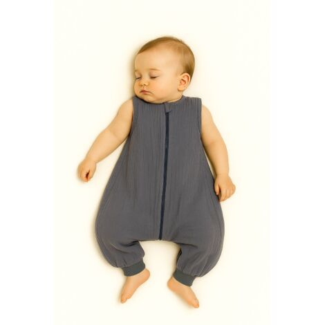 Saco de dormir de muselina para niños con piernas L 9-24 meses verano TOG 1.0 - antracita