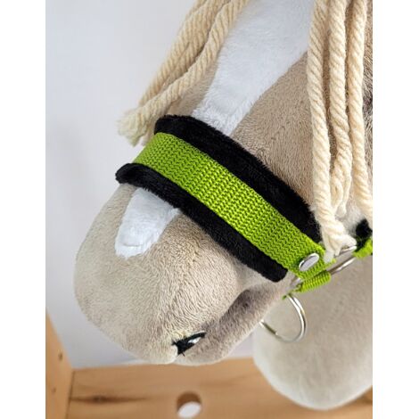 Cabestro para caballo Hobby Horse A4, pequeño, abrochado, negro Cabestro para caballo Hobby Horse A4, pequeño, abrochado, negro