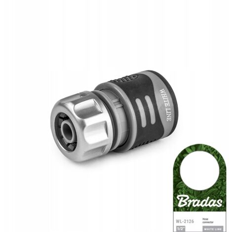 Conector rápido Bradas WL-2126 blanco de 1/2" (1/2)