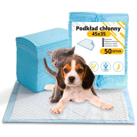 Almohadillas higiénicas absorbentes universales 45x35 cm, 50 unidades, PetJet (1/5)