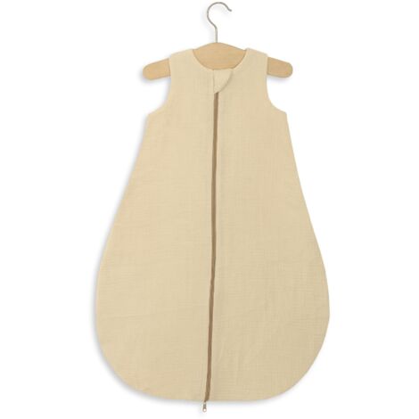 Saco de dormir redondo de muselina para niños M 6-12 meses verano TOG 1.0 - crema (1/5)