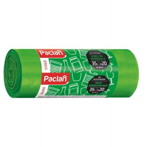 Bolsas de basura Paclan 60l 20uds 139400 verde