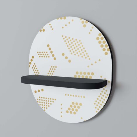 SPOTTED DAZE Estante ovalado negro (1/5)