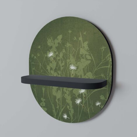 Estante ovalado DANDELION HOLD negro (1/5)