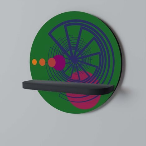 VIVID COLORWHEEL Estante redondo negro (1/5)