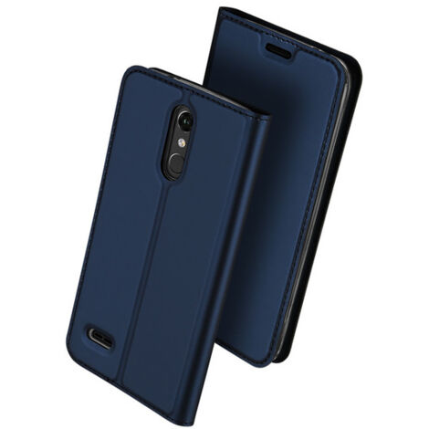 Funda con tapa magnética DUX DUCIS Skin Pro para LG K8 2018, color azul marino (1/4)