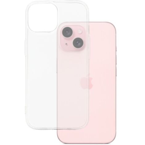 Funda de silicona Flexair para iPhone 15 Plus transparente (1/5)