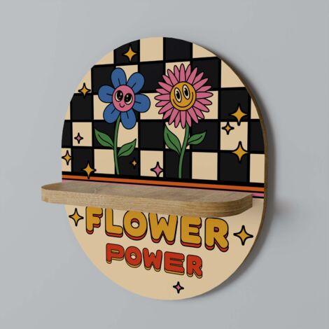 Estante ovalado FLOWER POWER (1/5)
