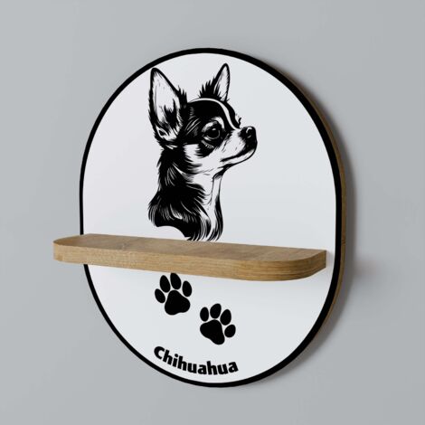 PERRO CHIHUAHUA Estante ovalado (1/5)