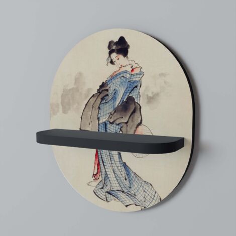Estantería ovalada GEISHA FANTASY negra (1/5)