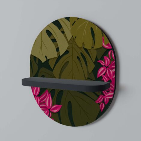 Estante ovalado negro TROPICAL BEAUTY (1/5)