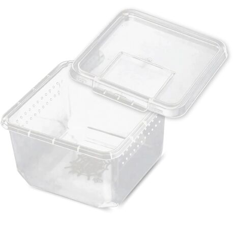 Contenedor con ventilación y solapa 12x12x7cm tipo "Braplast" (1/5)
