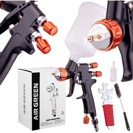 PISTOLA PULVERIZADORA HVLP BOQUILLA DE 2,5 MM PARA PINTAR BARNICES DE 600 ML