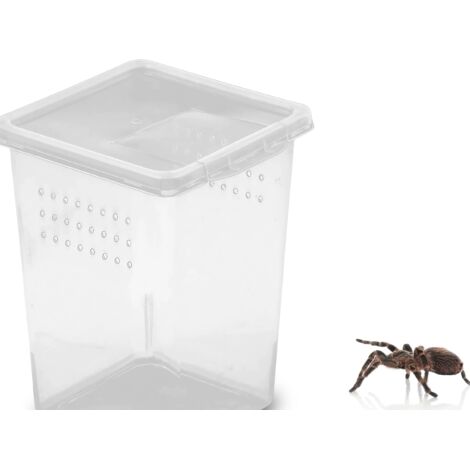 Contenedor vertical con ventilación y solapa 8x8x11cm Mini tipo "Braplast"