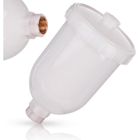DEPÓSITO PARA PINTURA DE PISTOLA 250ML RESISTENTE A LA NITROLUMINIATURA ROSCA M14X1 (1/5)
