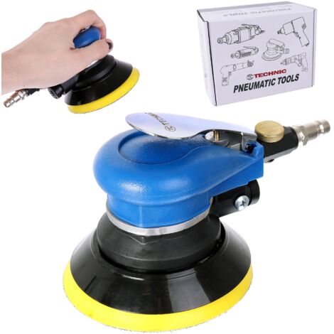 LIJADORA NEUMÁTICA EXCÉNTRICA DISCO VELCRO 125MM PARA MADERA METAL