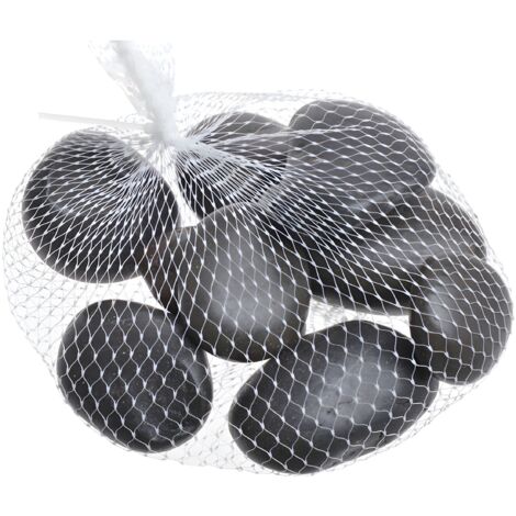 Piedras de río negras 1 kg 3-4 piezas (1/5)