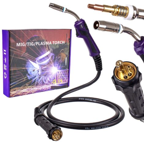 ANTORCHA DE SOLDADURA MIG MAG 4M TIPO BINZEL MB25 ENCHUFE EUROPEO, ARTICULADA