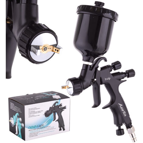 MINI PISTOLA PULVERIZADORA HVLP 0,8 MM 250 ML PARA RETOQUES DE PINTURA DE COCHES (1/5)