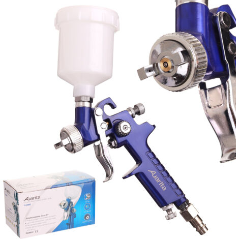 AUARITA HVLP MINI PISTOLA DE PINTURA BOQUILLA DE RETOQUE DE 0,5 MM 125 ML (1/5)