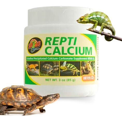 ZOOMED Repti Calcium 85g - Calcio para reptiles y anfibios con D3 (1/2)