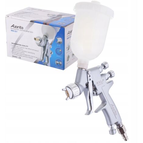 MINI PISTOLA PULVERIZADORA HVLP DE 0,8 MM Y TANQUE DE 250 ML (1/5)