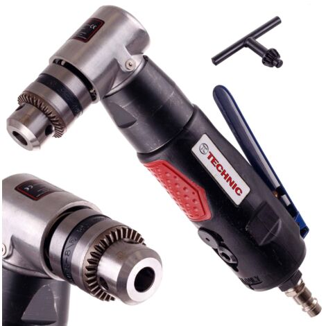 TALADRO ANGULAR NEUMÁTICO 1,5-10MM CON LLAVE PARA TALADROS