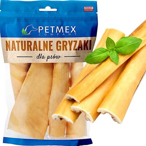 Delicias, masticables naturales para perros, Petmex Piel de Res Seca, 15 cm, 100 g