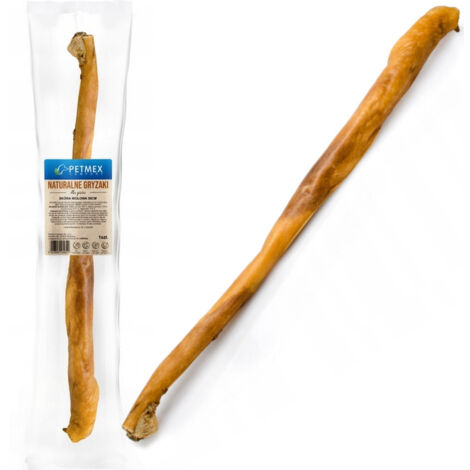 Delicias, masticable natural para perros, Cuero de Res Seco Petmex 50 cm, 1 ud.