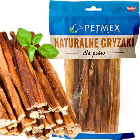 Golosina masticable natural para perros Petmex: intestinos de res secos, 100 g