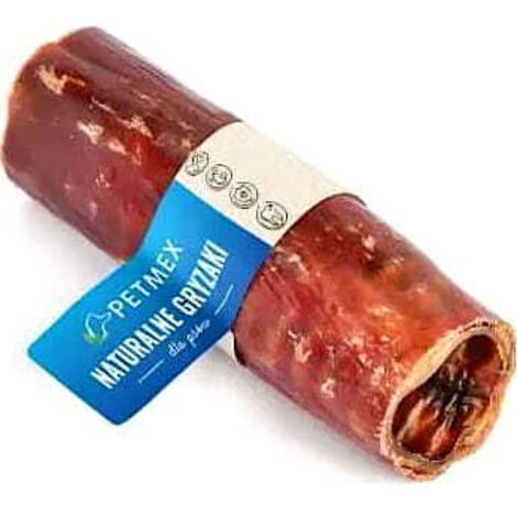 Premio masticable natural para perros Tráquea de Res con Carne Petmex 15cm 1 ud. (1/2)