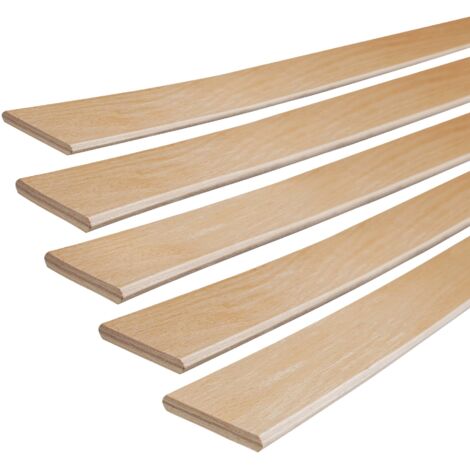 Listón de haya para muelles de 795 mm para somier de cama 10 uds.