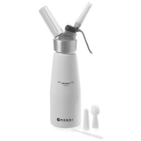 Hendi - Sifón de crema 0,5L: Profesional, aluminio