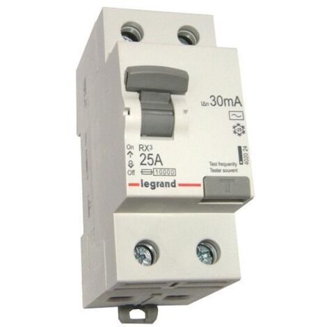 Disyuntor diferencial Legrand RX3 25A 30mA CA 2P (1/5)