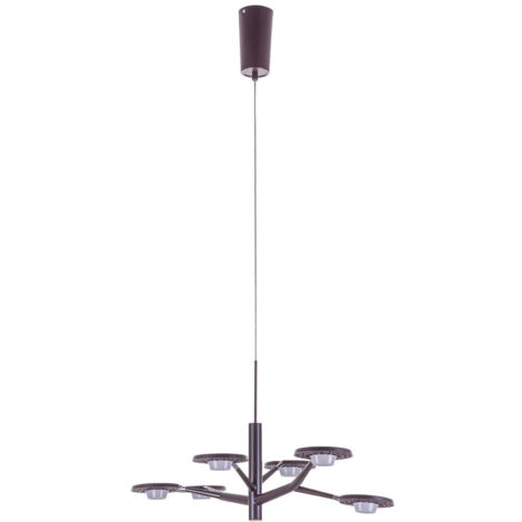 Lámpara colgante LED Italux Kresyda, moderna, bronce, AD16014-6B, CAFÉ OSCURO (1/5)
