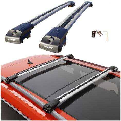 Barras Portaequipajes MENABO Para Fiat Panda III Cross 2014+ - Aluminio, 135 Cm, Carga 90 Kg