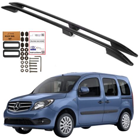 Barras de techo MERCEDES-BENZ CITAN W415 L2 LONG 2012-2021 NEGRO Sólido
