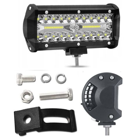 Barra de luces LED de trabajo para camión, 17 cm, 120 W, 12 V, 24 V, CREE, largo alcance (1/5)