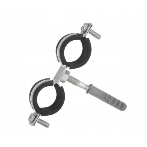 Abrazadera Metálica Reforzada De 75mm Con Tuercas M8/M10, Galvanizada, Para Tuberías De Agua, Gas Y Calefacción
