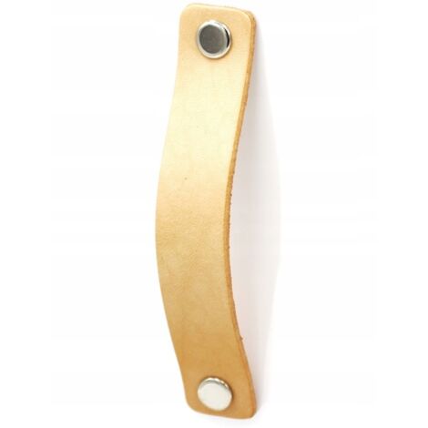 TIRADOR PARA MUEBLE de piel, tirador, pomo 96 mm, luz natural (1/4)