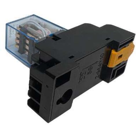 Zócalo De Base Para Relé De 8 Pines - Pack De 10 Unidades - Compatible Con MK2P, AH3, ASY Y Otros Relés - Tamaño 40x52x20 Mm