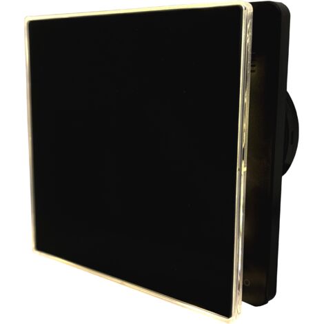 Ventilador de baño temporizador LED cristal NORTADA HOKURO HOK 100 T negro