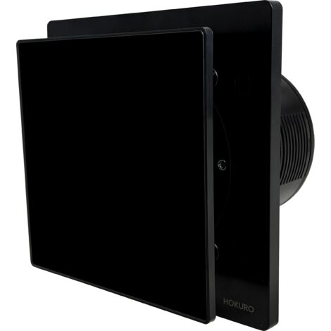 Ventilador de baño de cristal NORTADA HOKURO HOK 120 S negro