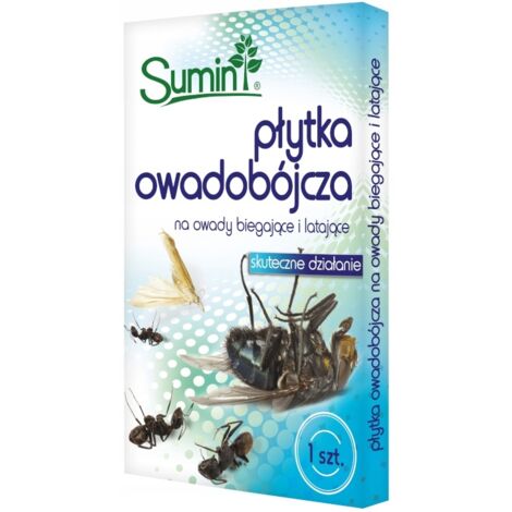 PLACA INSECTICIDA SUMIN para insectos, moscas, mosquitos, hormigas 1 pieza