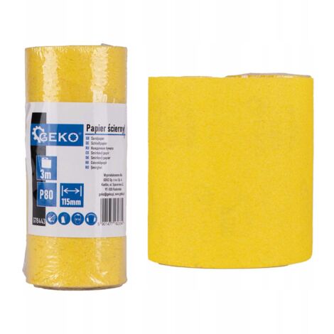 Papel de lija - rollo 115mm x 3m P80 (100) (1/5)